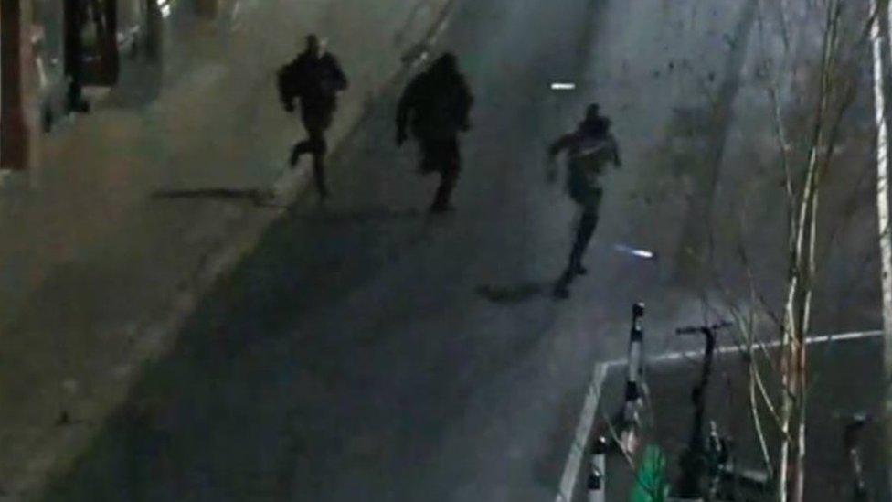 CCVT image of the men running away