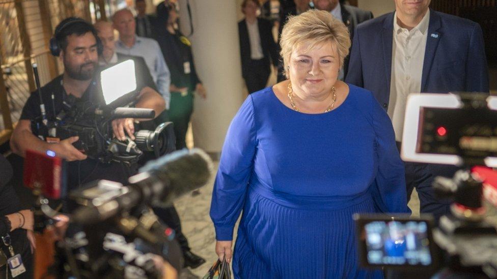 Norway's Prime Minister Erna Solberg