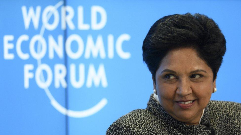 Indra Nooyi, PepsiCo Chairman and Chief Executive Officer, looks on during the opening day of the 48th annual meeting of the World Economic Forum, WEF, in Davos, Switzerland, 23 January 2018