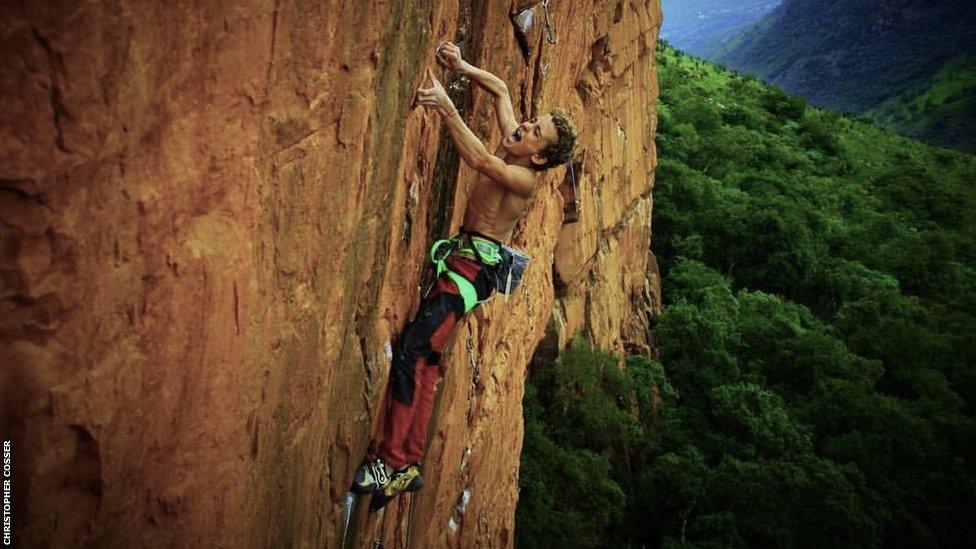 Christopher Cosser in action outdoors