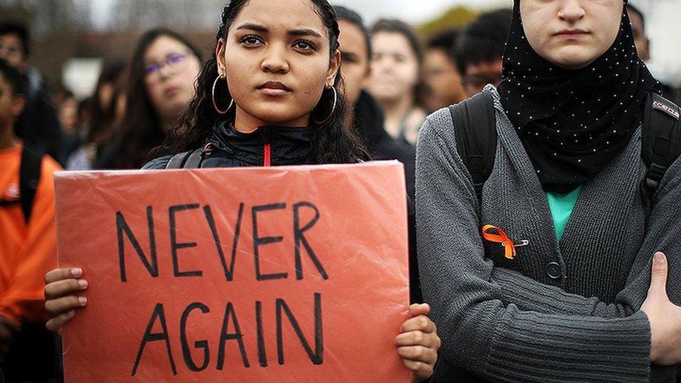 Protesting students