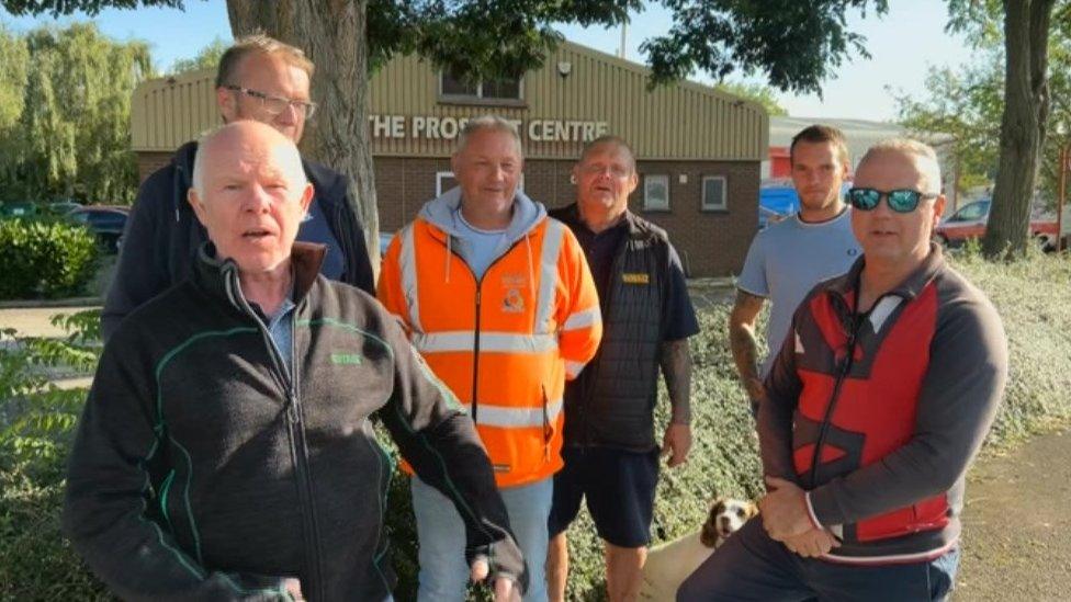 Striking bin workers
