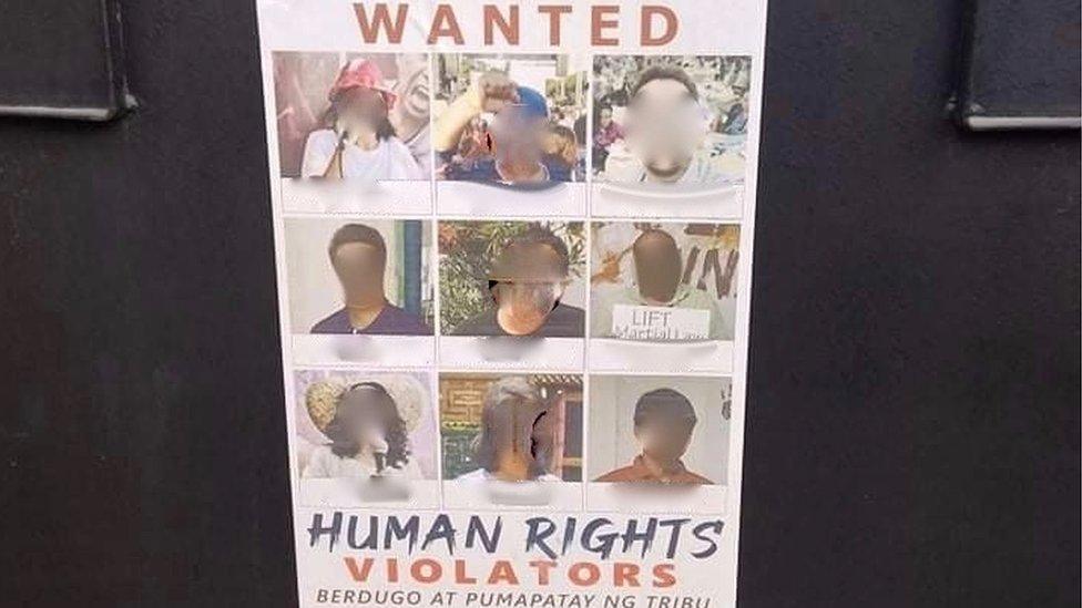 "Wanted poster"