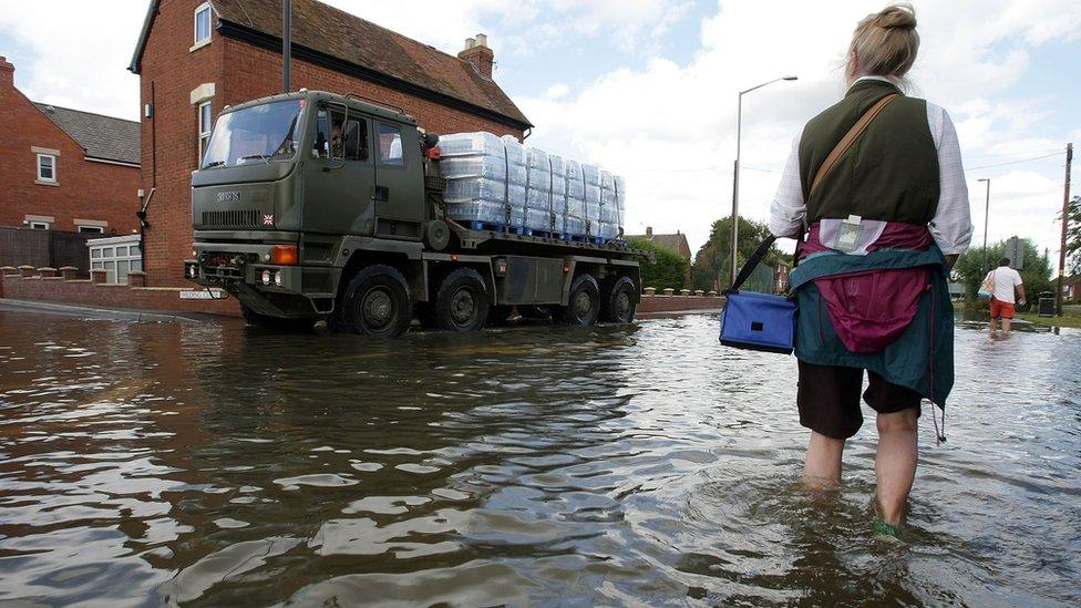 The Army in Tewkesbury