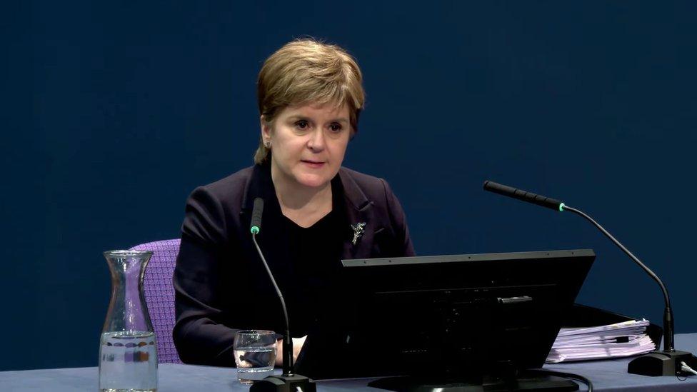 Nicola Sturgeon at the Inquiry