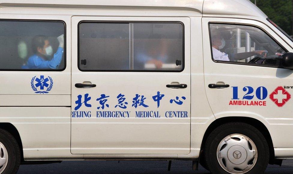 A Beijing ambulance