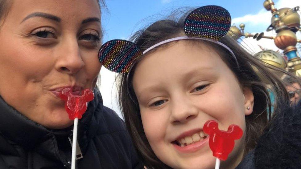 Fiona and Freya at Disneyland