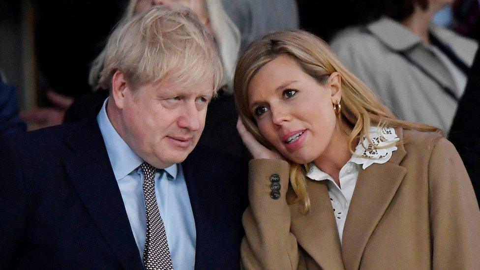 Boris Johnson and Carrie Symonds