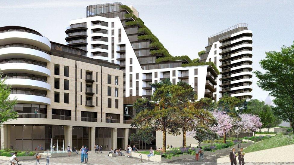 An artist's impression of the £150m planned complex