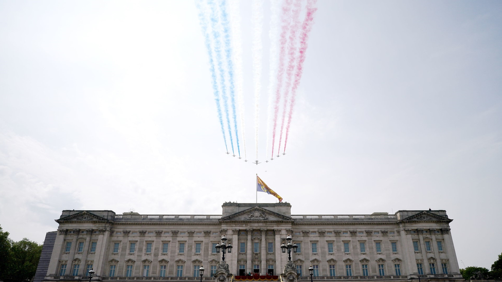 Buckingham Palace Fly Past