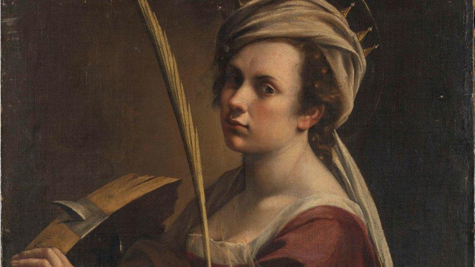 Self Portrait as Saint Catherine of Alexandria by Artemisia Gentileschi