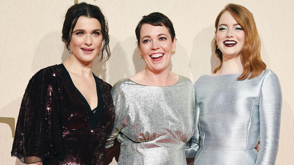 Rachel Weisz, Olivia Colman and Emma Stone