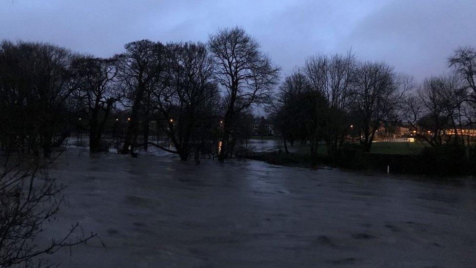 Taff near Llandaff North -overflow onto Hailey Park