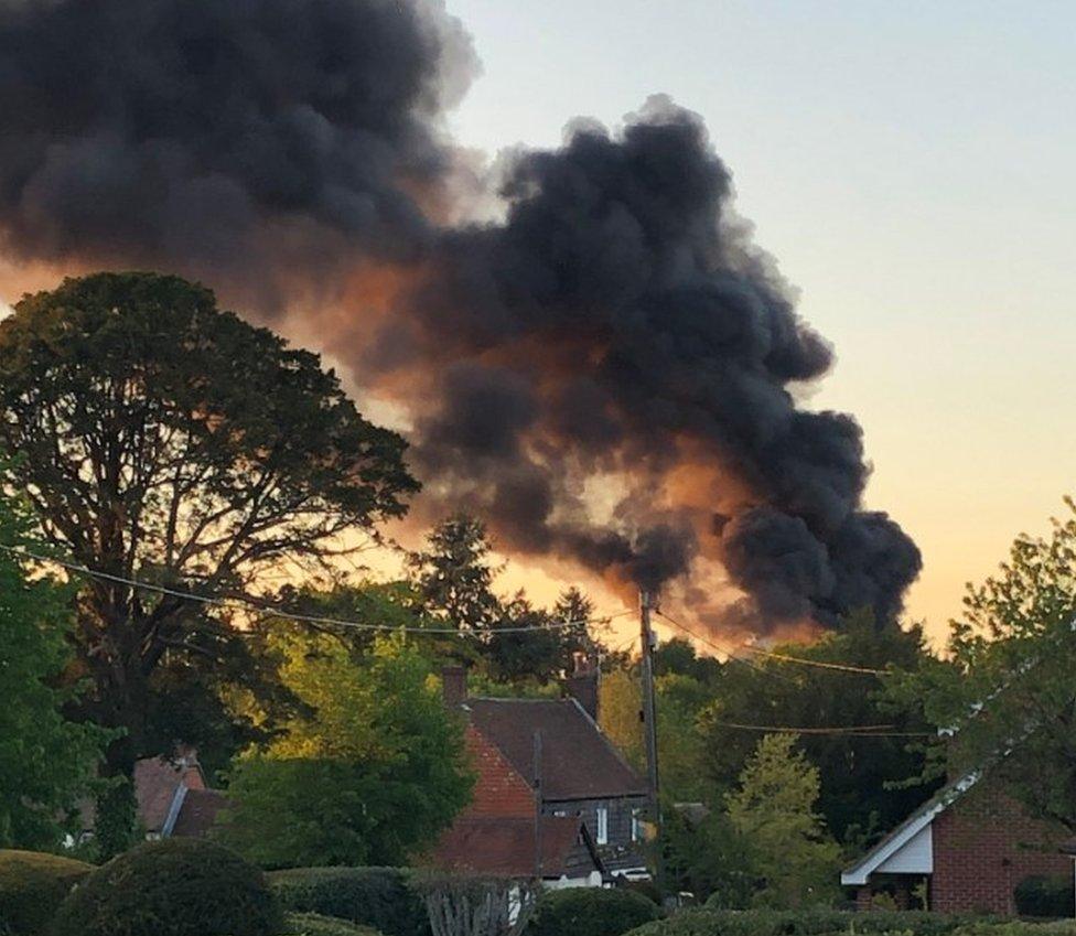 Fire in Woolton Hill destroys two homes and manhole covers explode ...