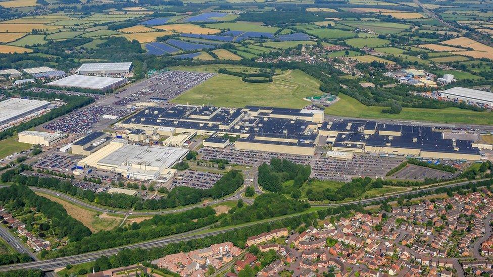 An aerial view of the former Honda site in Swindon