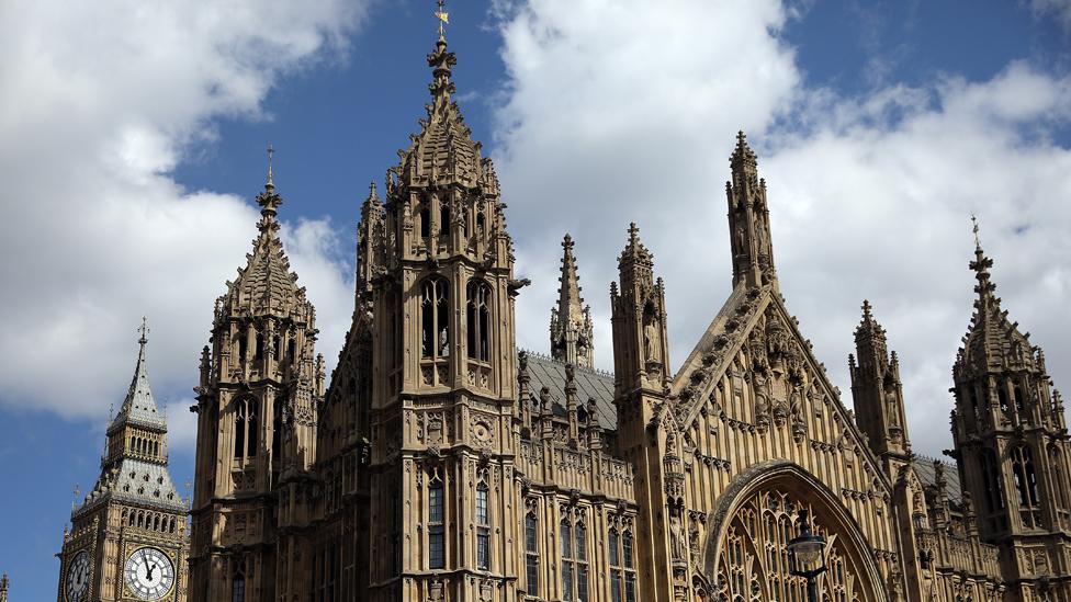 Spires at the Palace of Westminster