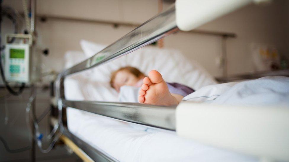 Child ill in hospital - file picture