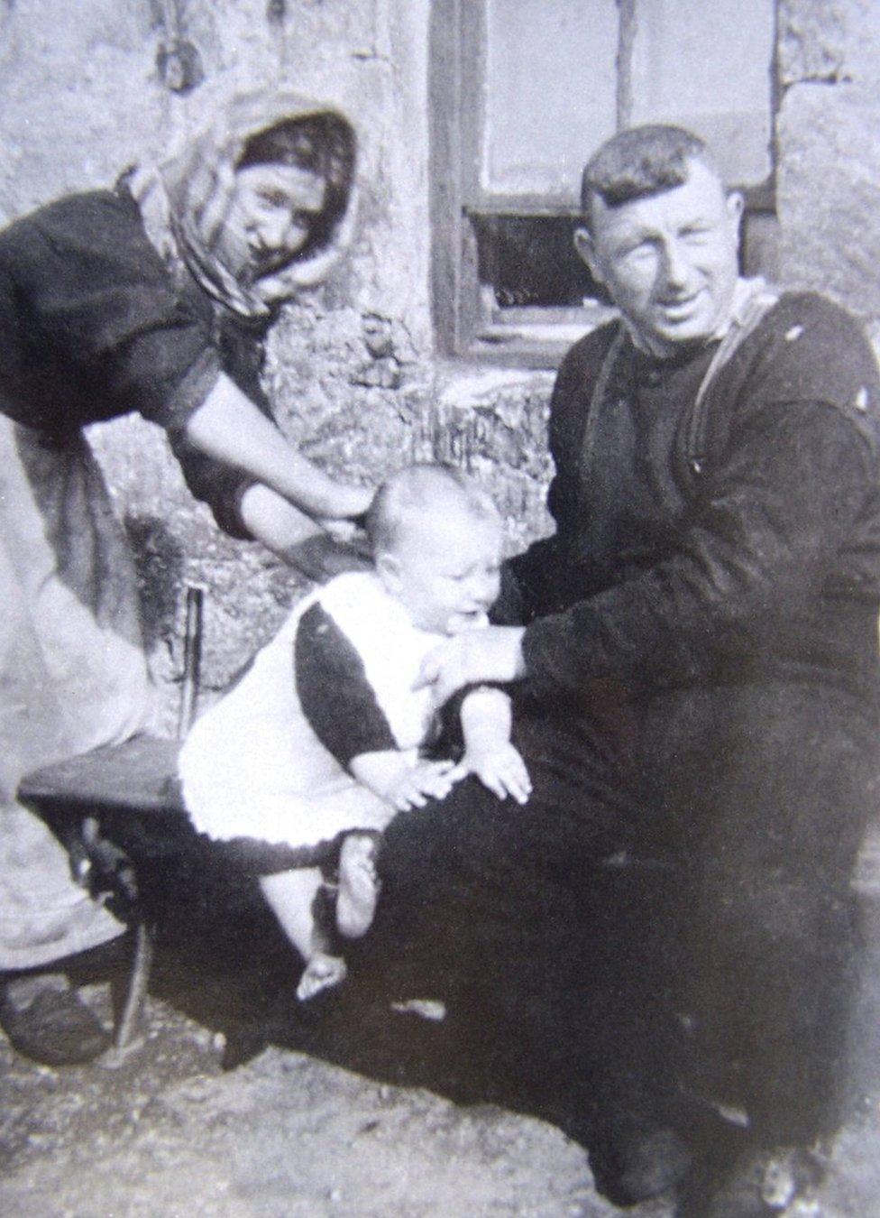 Mary Gillies with husband John and son Norman John