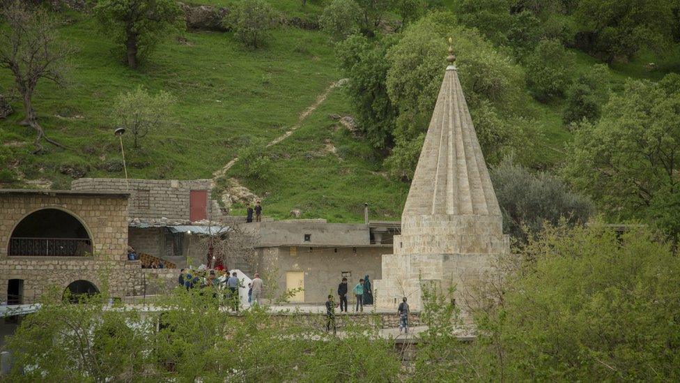 Yazidis gather to celebrate New Year in Dohuk, 18 April 2017