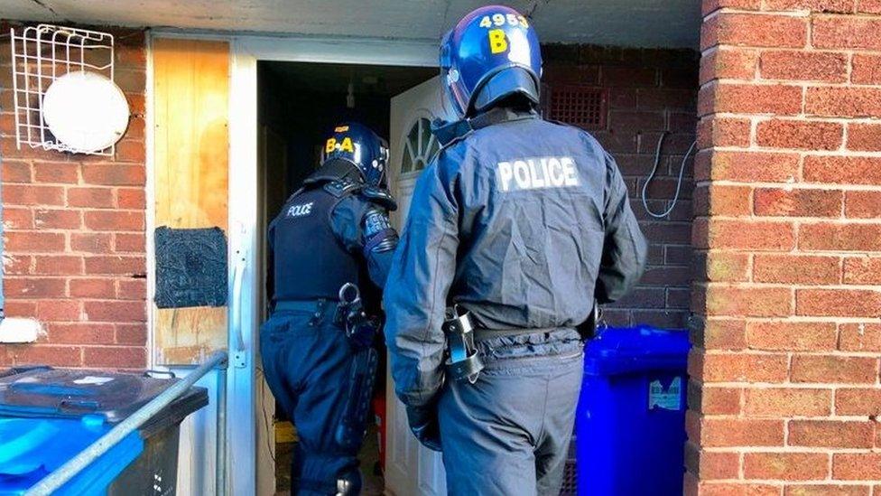 Cheshire police dawn raids