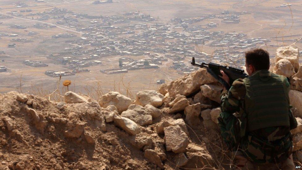 Kurdish forces in northern Iraq. 6 Aug 2015