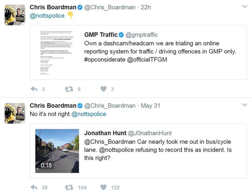 Chris Boardman's tweets