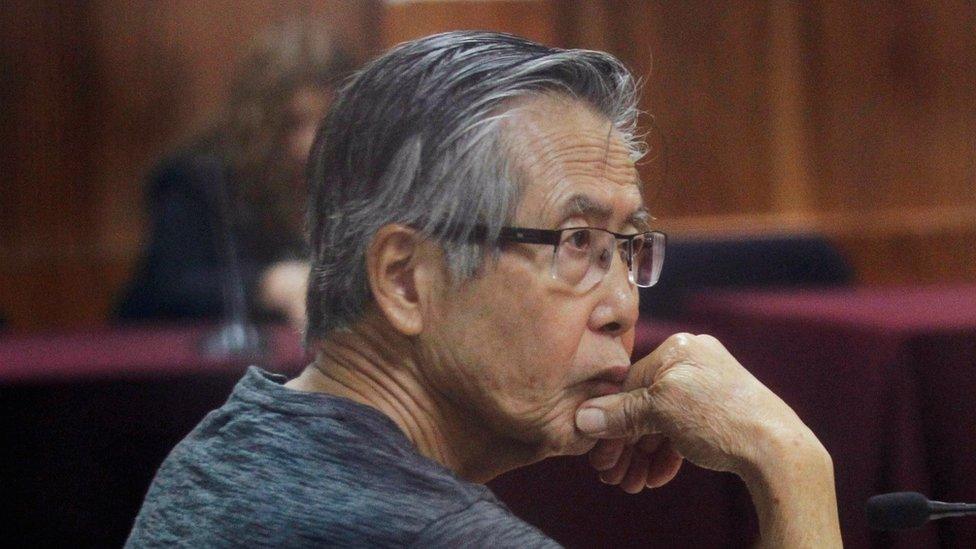 Alberto Fujimori in court in 2015