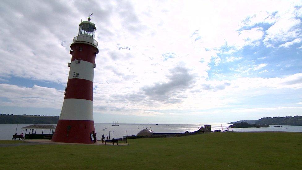 Plymouth Hoe lighthouse