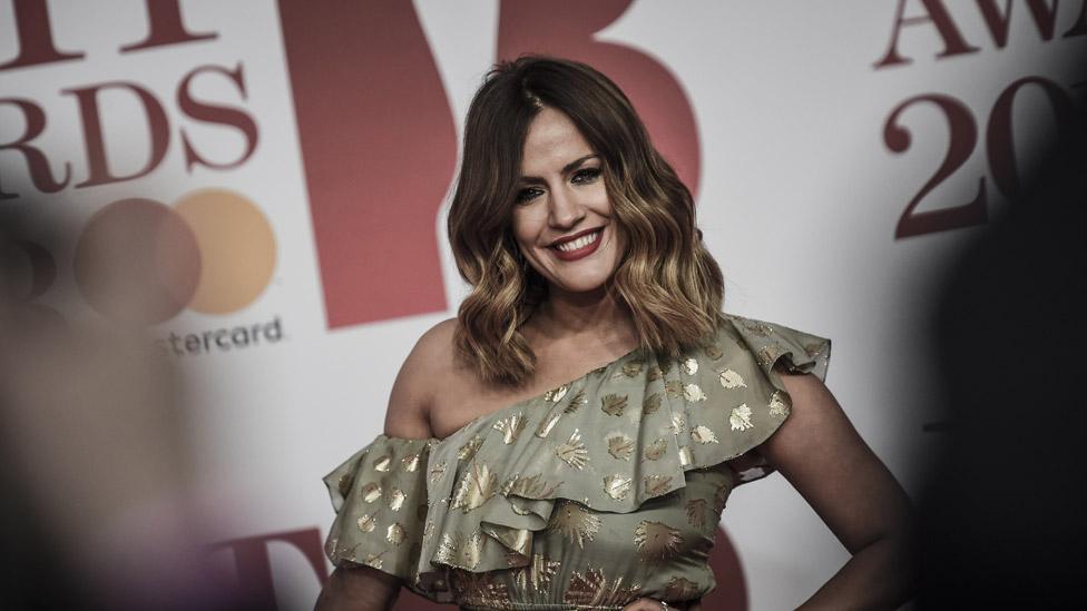 Caroline Flack at the Brit Awards 2018