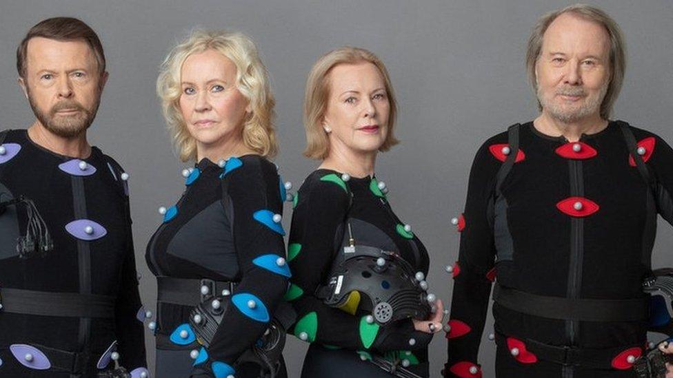 Abba in motion capture suits