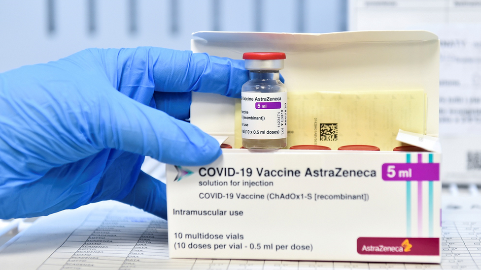 An AstraZeneca Covid vaccine