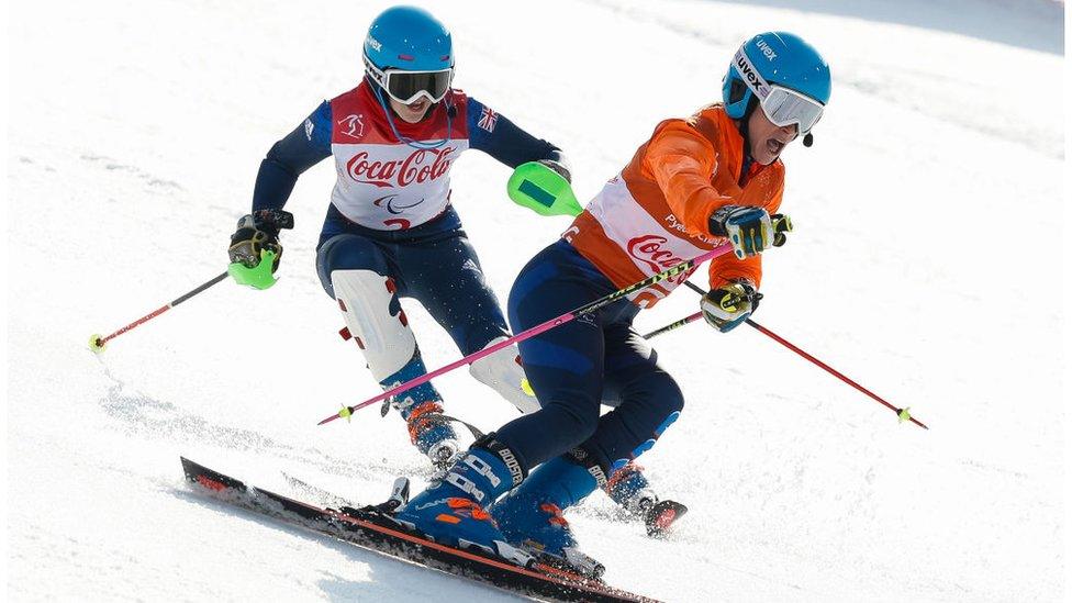 Menna Fitzpatrick and Jen Kehoe para alpine sking