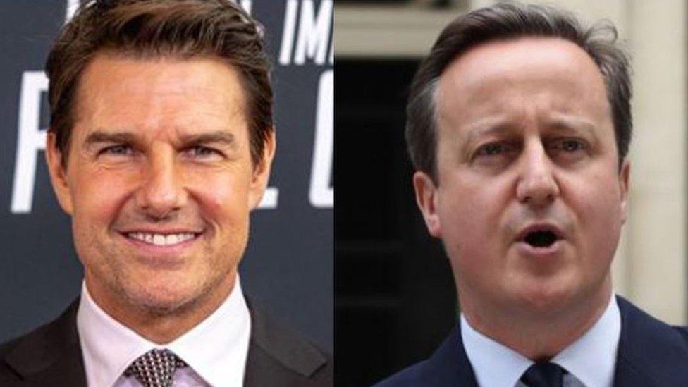 Morgan claimed to have links to Tom Cruise and David Cameron