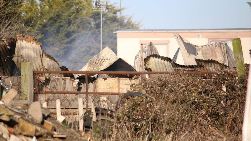 Fire at Elmwood Equestrian Centre