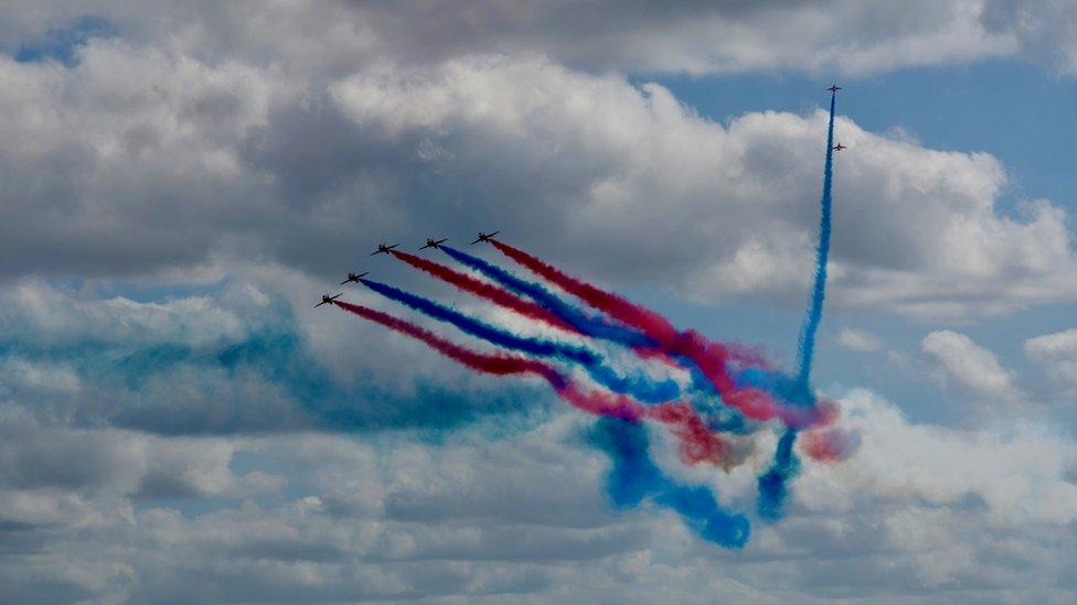 Red Arrows at RAF Cosford Air Show