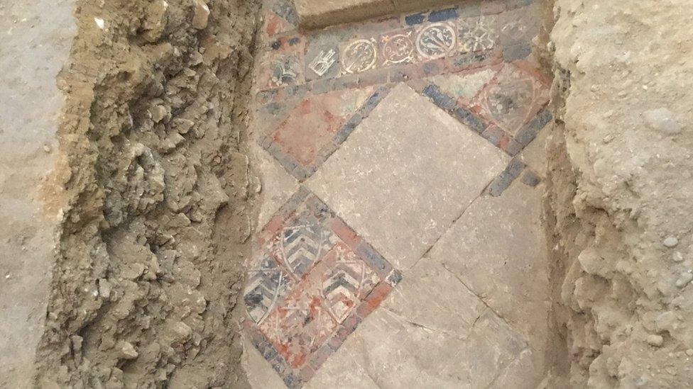 Bath Abbey floor