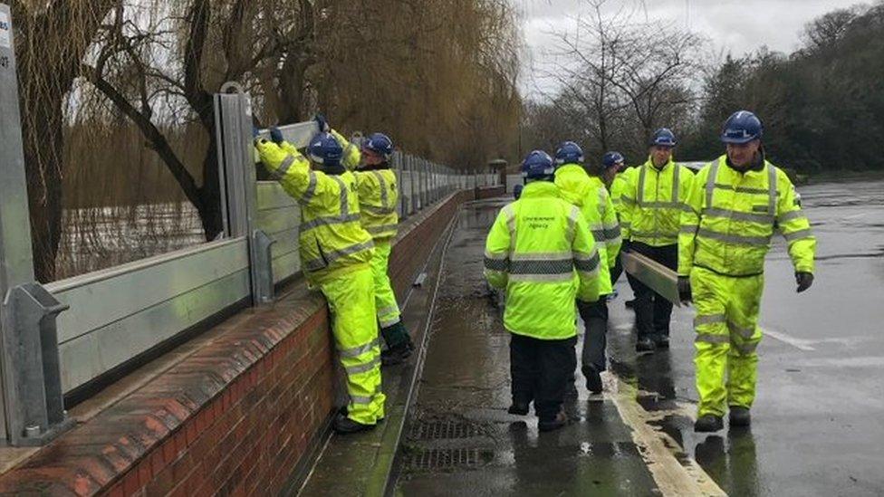 Environment Agency workers