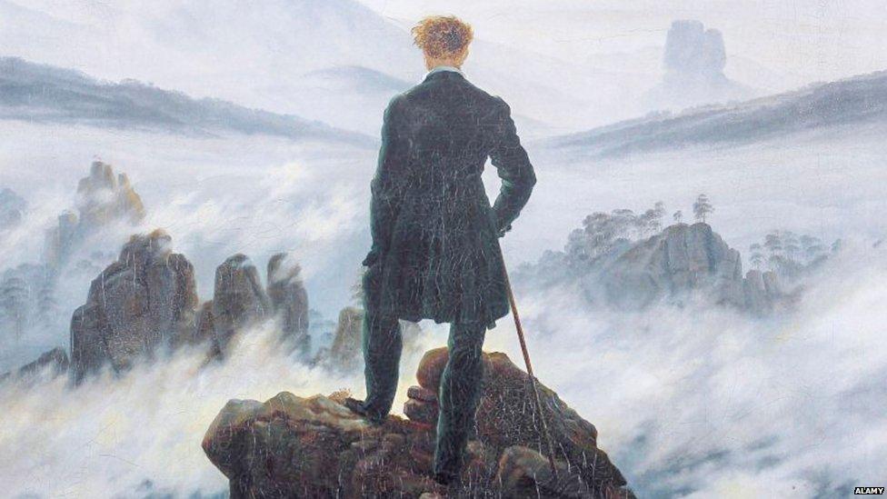 Caspar David Friedrich: Wanderer in a sea of fog"