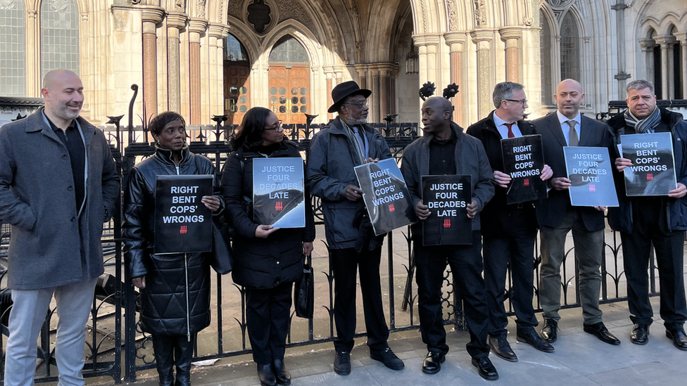 Family and supporters of the men at the Court of Appeal