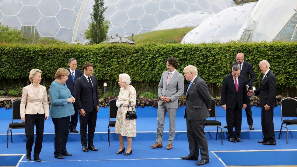 The Queen with world leaders