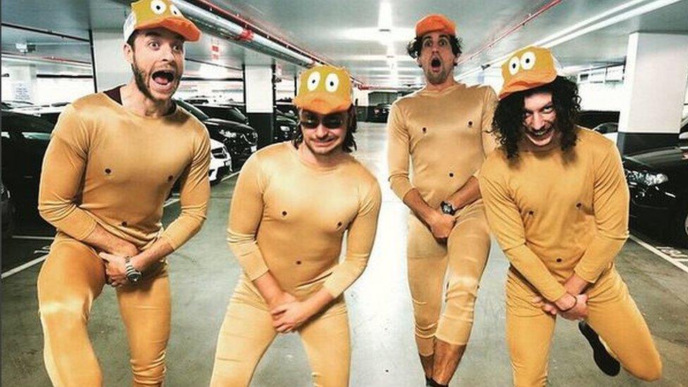 The band in naked suits