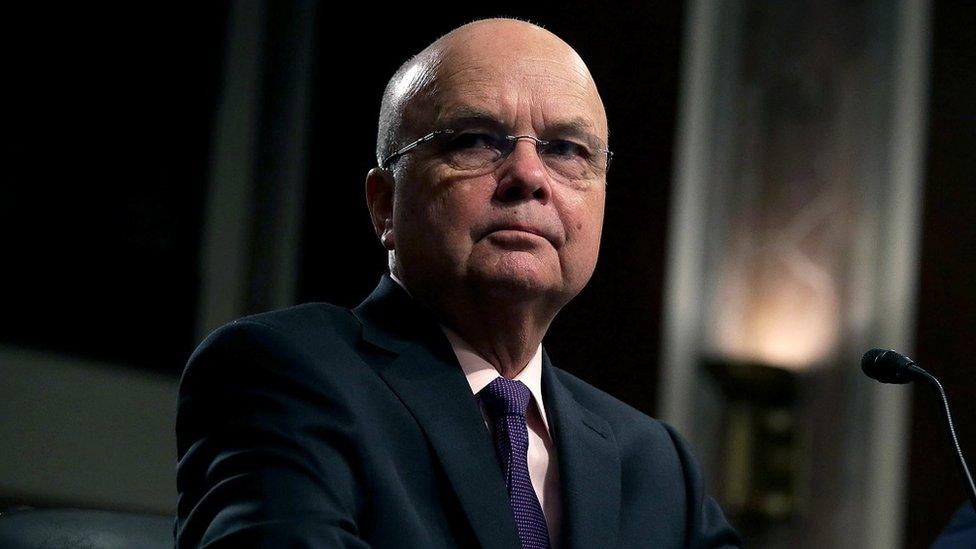 Former CIA director Michael Hayden at a congressional hearing.