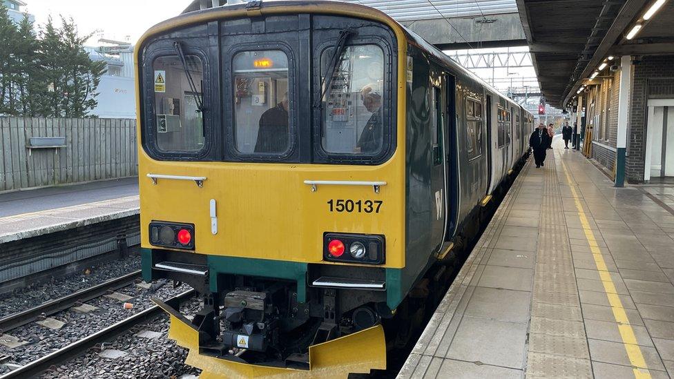 train on platform