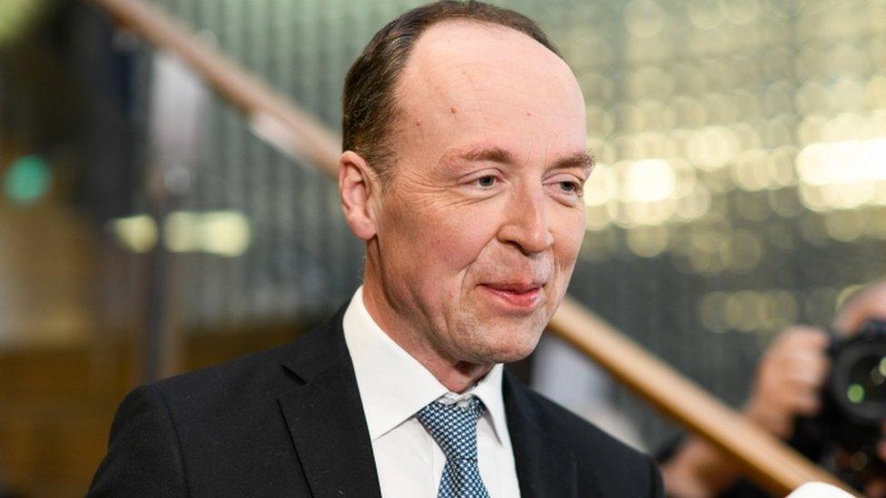 Jussi Halla-aho, Finns Party leader, 14 April 2019