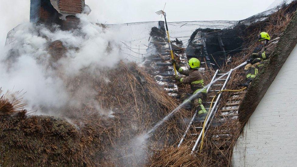 Fire at house in Codicote