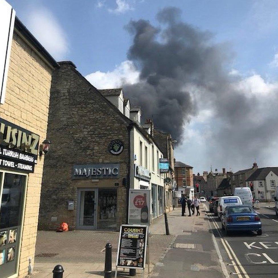 Fire in Witney