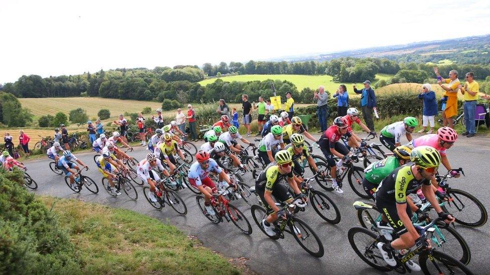 Tour of Britain cyclists