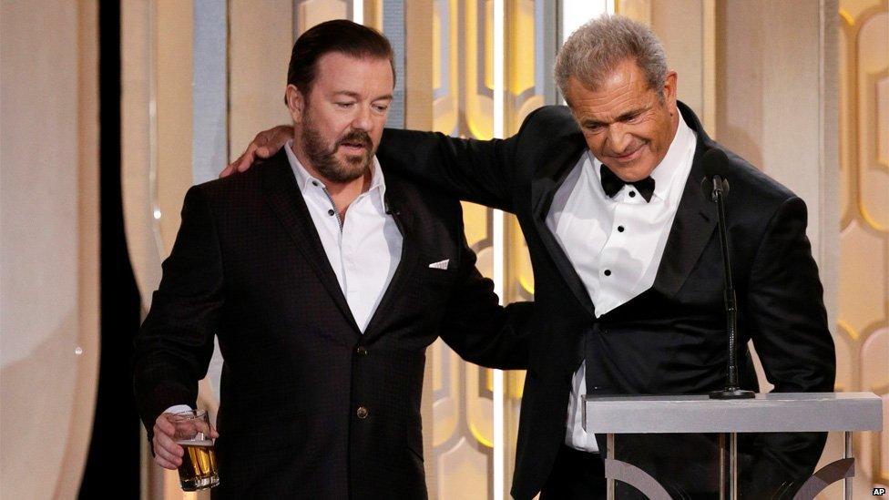 Ricky Gervais and Mel Gibson