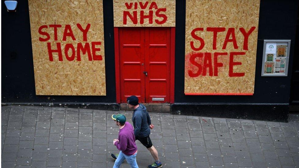 boarded up shop in Edinburgh