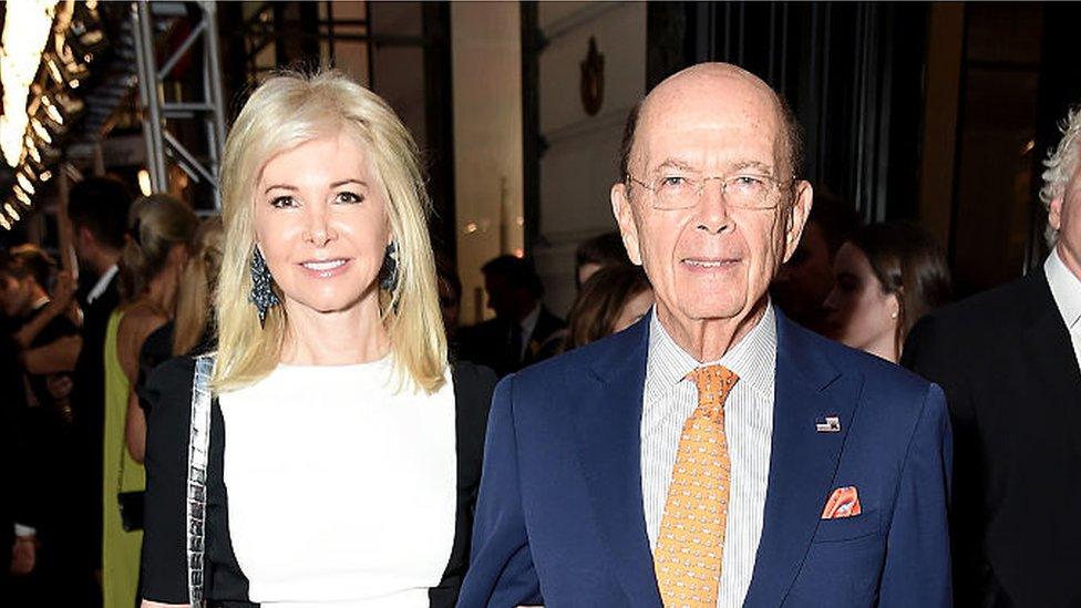 Hilary Geary (wife) and Wilbur Ross